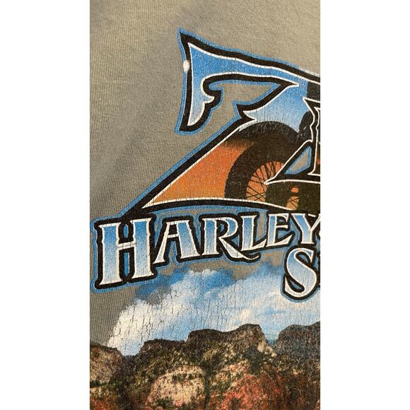 2014 Harley-Davidson 2XL Zion Washington Utah Motorcycle Biker Tee Mountains - Picture 4 of 11